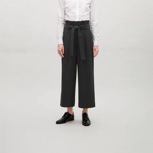Black COS cropped trousers